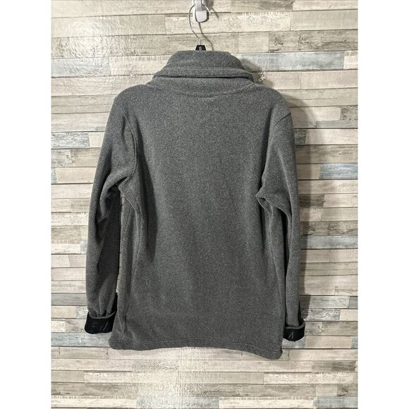 Women’s Nike Dri Fit Fleece Sweater Gray Mock Neck Size Small - Picture 12 of 16